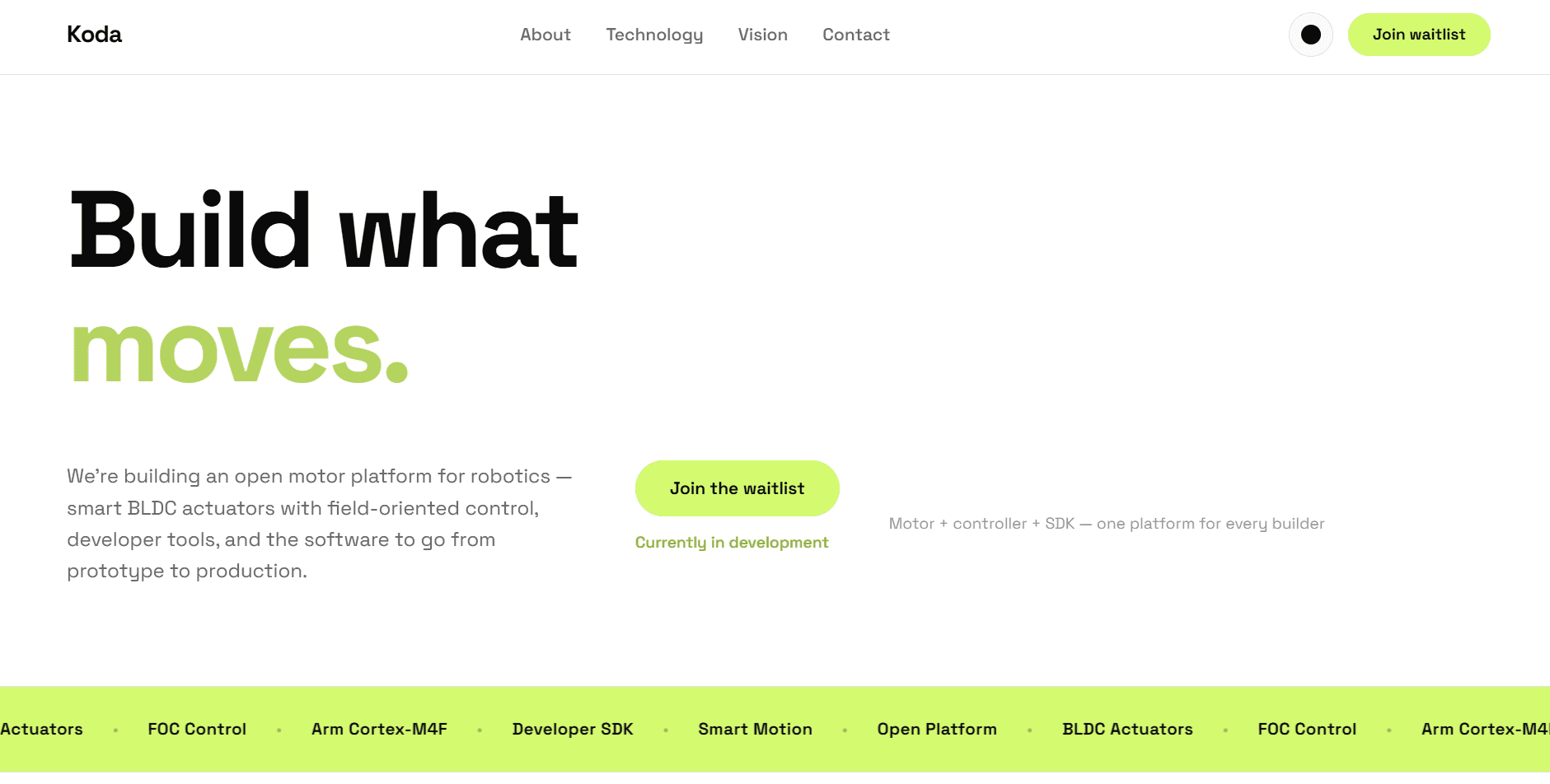 Robotics Company Website